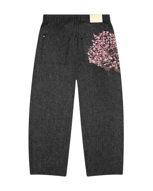 SAKURA RAW DENIM — BLACK